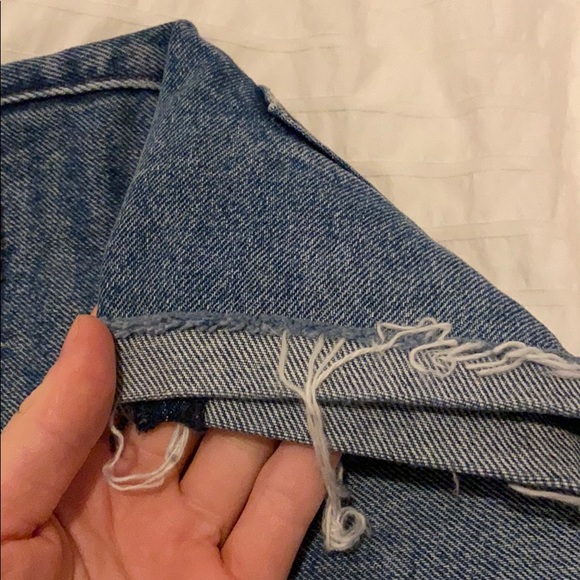 Abercrombie Natural Waist High Rise Denim Shorts - Picture 5 of 5